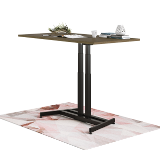 Lüften pneumatic standing desk with a black frame